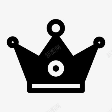 王冠国王王国图标图标