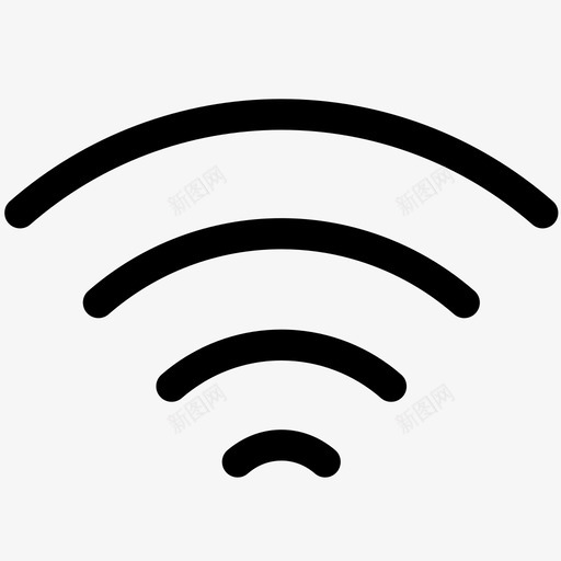 wifi互联网wifi连接图标svg_新图网 https://ixintu.com wifi wifi强度 wifi连接 互联网 数字设计概要 无线