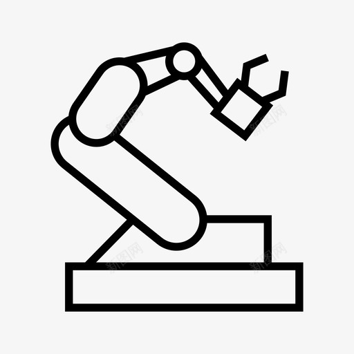 工业机器人自动化工业图标svg_新图网 https://ixintu.com 制造业 工业 工业机器人 机械 自动化