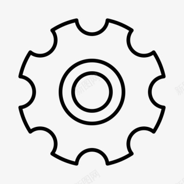 齿轮工程机械图标图标
