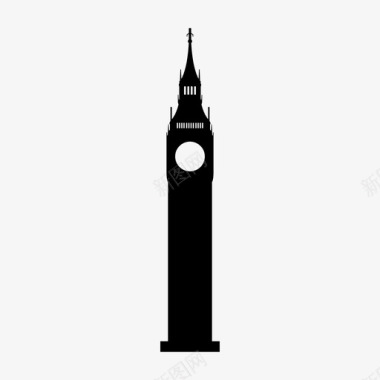 大本钟伦敦纪念碑图标图标
