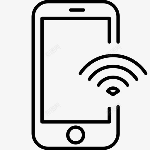 wifi连接数据图标svg_新图网 https://ixintu.com wifi 互联网 搜索引擎优化网络 数据 移动 连接