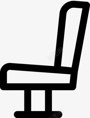 舒适的基础设施沙龙椅子图标图标