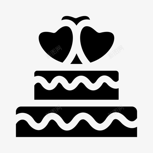 蛋糕生日蛋糕心形图标svg_新图网 https://ixintu.com 婚礼蛋糕 心形 派对 生日蛋糕 蛋糕
