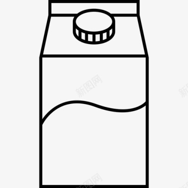 利乐派克饮料牛奶图标图标