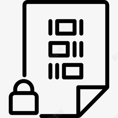编码文件锁代码文件图标图标