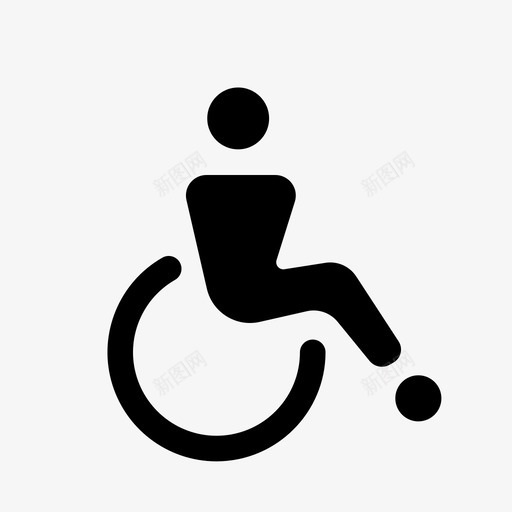 轮椅通道无障碍图标svg_新图网 https://ixintu.com 指路收集 无障碍 残疾人 轮椅 通道