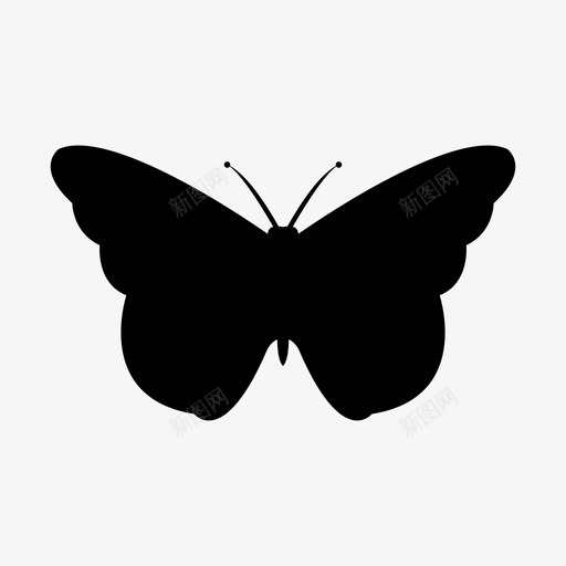 蝴蝶动物美丽图标svg_新图网 https://ixintu.com 动物 美丽 自然 蝴蝶