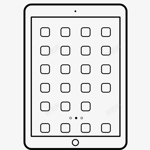 ipad苹果应用程序图标svg_新图网 https://ixintu.com ipad 平板电脑 应用程序 苹果