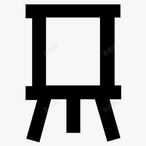 画架黑板画布图标svg_新图网 https://ixintu.com 画布 画架 画架字形图标 白板 黑板