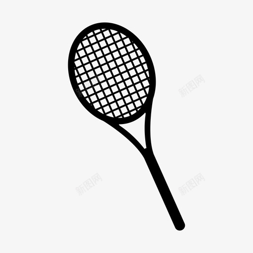网球拍比赛图标svg_新图网 https://ixintu.com 比赛 网球拍
