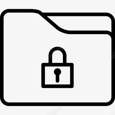文件夹锁定挂锁安全图标图标