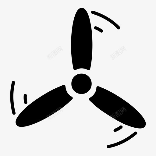 风扇生态螺旋桨图标svg_新图网 https://ixintu.com 生态 自然生态固体 螺旋桨 风 风力机 风扇 风车