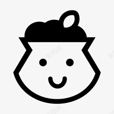 微笑的比亚尼锅菜食物图标图标