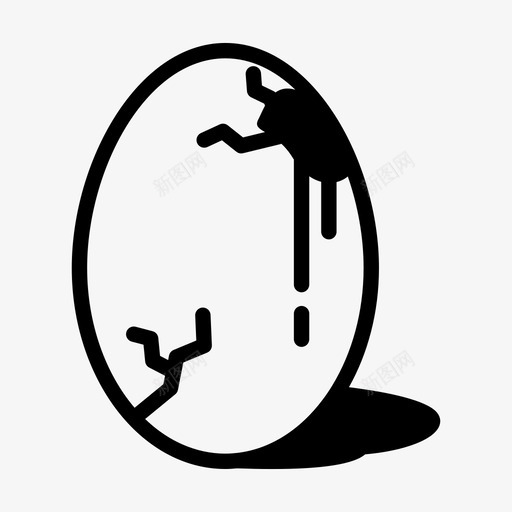 碎鸡蛋坏鸡蛋臭鸡蛋图标svg_新图网 https://ixintu.com 坏鸡蛋 碎鸡蛋 腐烂的食物 臭鸡蛋 食物腐败