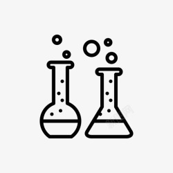 化学实验室标志化学实验室化学品实验图标高清图片
