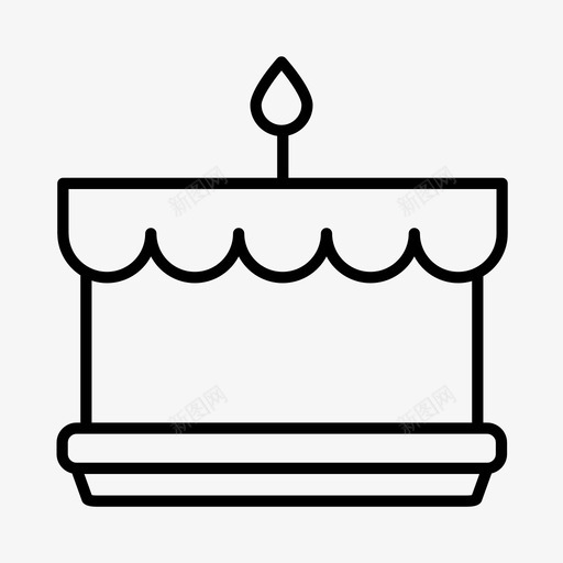 生日蛋糕1岁生日宝宝图标svg_新图网 https://ixintu.com 1岁生日 宝宝 派对 生日蛋糕 糕点