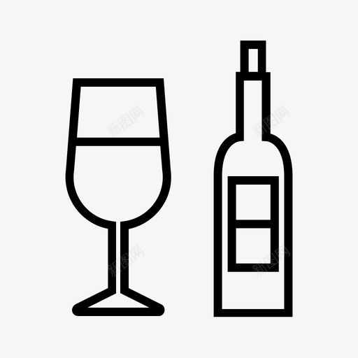 酒水图标svg_新图网 https://ixintu.com 酒水