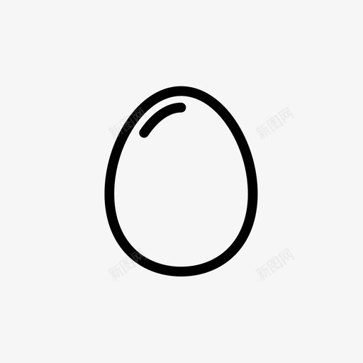 鸡蛋过敏原食物图标svg_新图网 https://ixintu.com 营养 过敏原 食物 鸡蛋