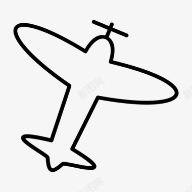 飞机乘客交通工具图标图标