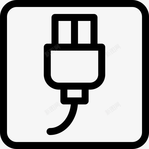 usbusb适配器usb接口图标svg_新图网 https://ixintu.com usb usb接口 usb插头 usb适配器 轮廓webui