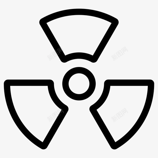 辐射核有毒图标svg_新图网 https://ixintu.com 有毒 核 辐射