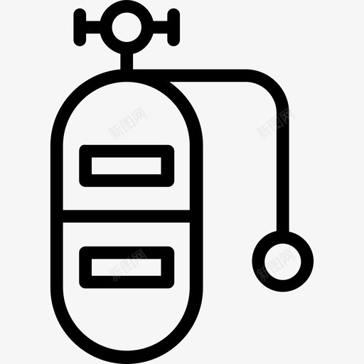 氧气瓶压缩空气小马瓶图标svg_新图网 https://ixintu.com 压缩空气 小马瓶 氧气瓶 水肺瓶 钢瓶线图标