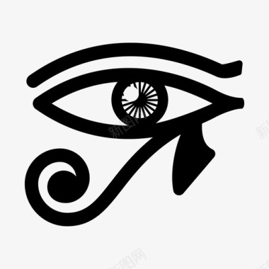 荷鲁斯之眼埃及健康图标图标