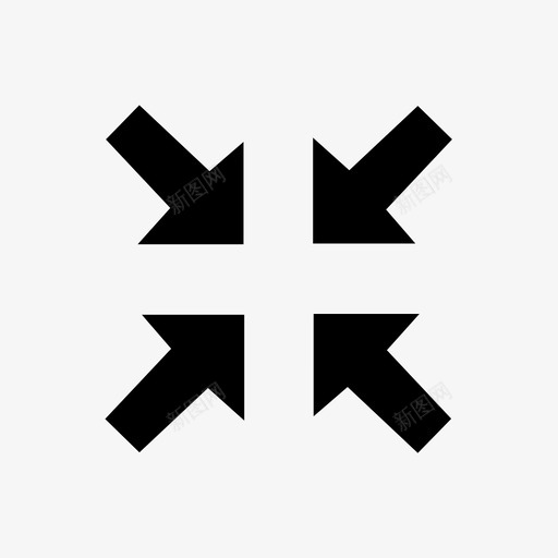 icon退出全屏svg_新图网 https://ixintu.com icon退出全屏