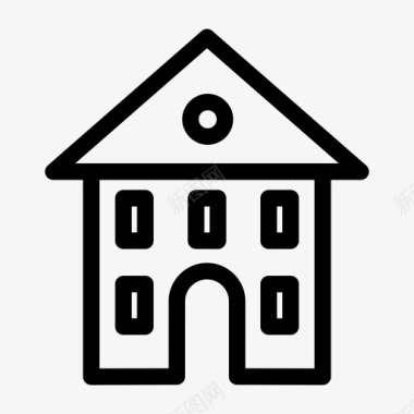 房屋建筑城市砖图标图标