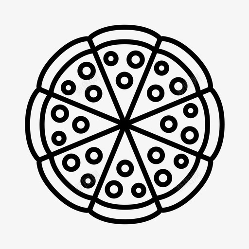 披萨晚餐食物图标svg_新图网 https://ixintu.com 外卖 披萨 晚餐 食物 餐厅