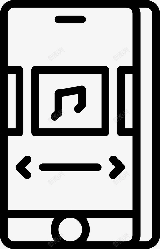 相册滑块应用程序内容图标svg_新图网 https://ixintu.com jellycons概述ux移动卷1 内容 应用程序 界面 相册滑块 音乐