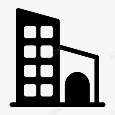 建筑公寓面积图标图标