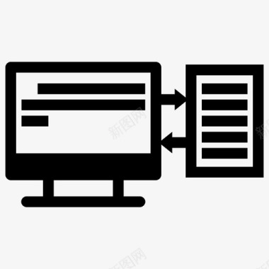 打字计算机文件图标图标