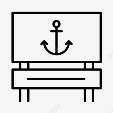 航海船码头图标图标