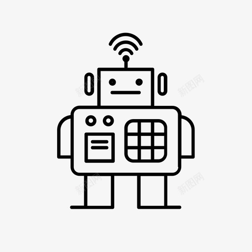机器人学未来学院本科图标svg_新图网 https://ixintu.com 学院本科 未来 机器人学