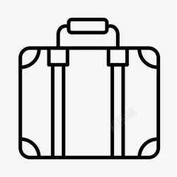 行李搬运工手提箱包行李图标高清图片