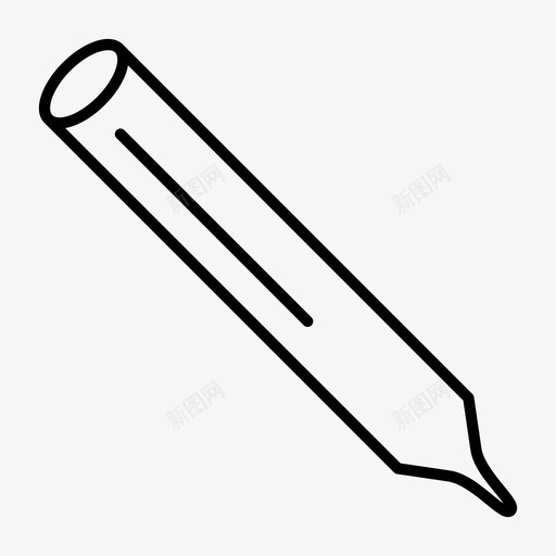 铅笔画画铅笔颜色图标svg_新图网 https://ixintu.com 书写 画画 铅笔 铅笔颜色