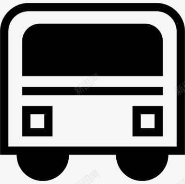 巴士旅程运输图标图标