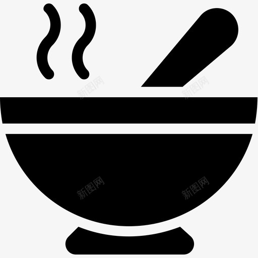 蒸汤食物汤碗图标svg_新图网 https://ixintu.com 快餐字形图标 汤碗 蒸汤 食物
