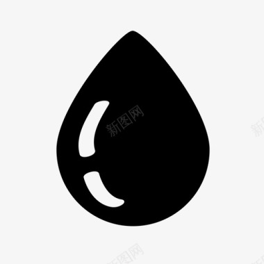 水滴油水图标图标