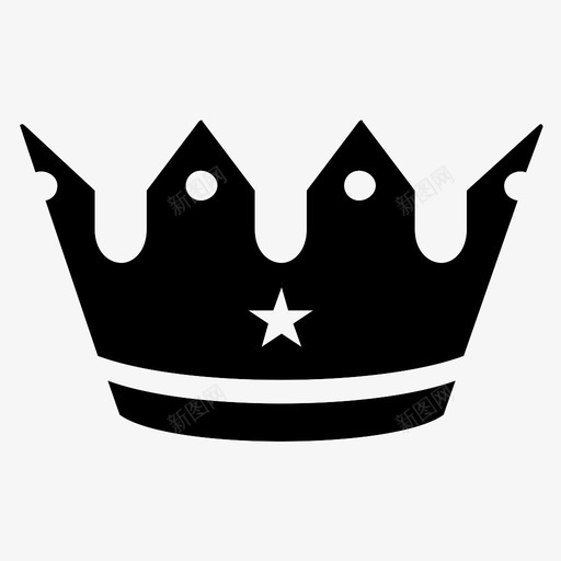皇冠皇室形状图标svg_新图网 https://ixintu.com 形状 皇冠 皇室 象征
