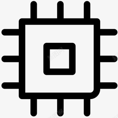 处理器芯片计算机芯片存储芯片图标图标