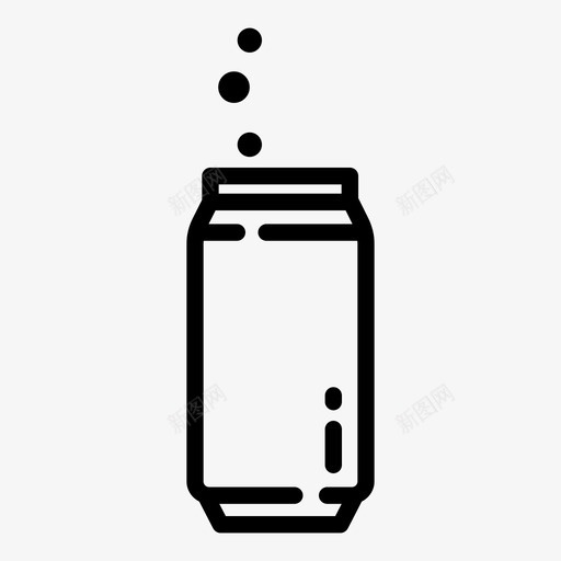 汽水罐可乐饮料图标svg_新图网 https://ixintu.com 厨房烹饪 可乐 汽水罐 甜食 饮料