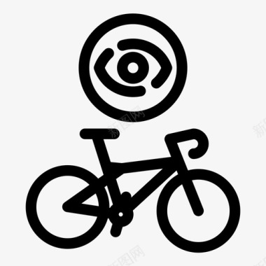 自行车测试自行车修理图标图标