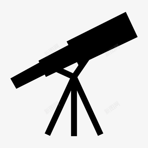 望远镜天文学恒星图标svg_新图网 https://ixintu.com 天文学 宇宙 恒星 恒星凝视 望远镜
