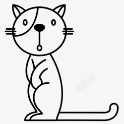 猫l猫l字母表动物图标高清图片