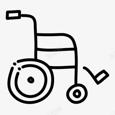 轮椅健康医院图标图标