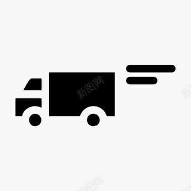 车辆货物送货卡车图标图标