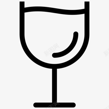 酒杯酒吧晚餐图标图标
